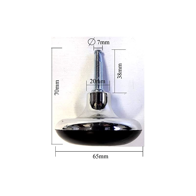 Chrome Feet Bed Legs Glides Castor & Insert for Divan