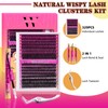 WLFRHD Eyelash Extensions, 320 Pieces, Lash Extension Set, 40 +