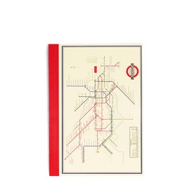 Rex London A6 Lined Notebook - Tfl Heritage Tube Map