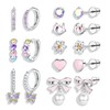 THUNARAZ Hypoallergenic Screw Back Earrings for Girls Women Surgical Stainless