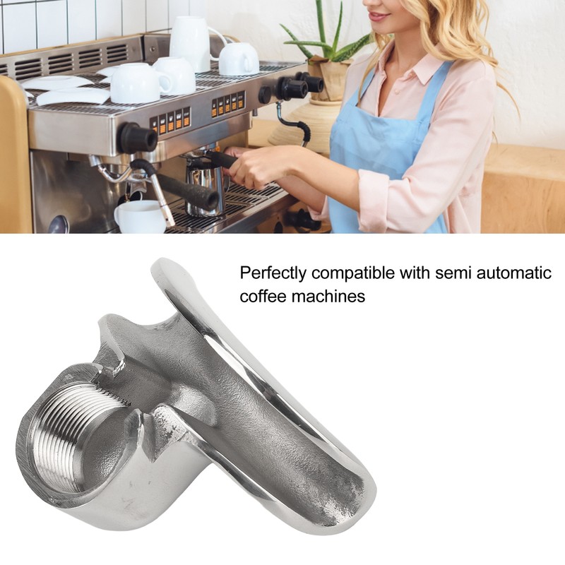 Coffee Portafilter Diverter Nozzle Stainless Steel Double Guide Diversion Nozzle