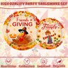 Friendsgiving Party Supplies Friendsgiving Plates and Napkins Set Friendsgiving Disposable