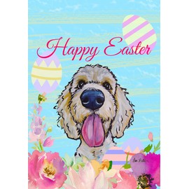 Goldendoodle Blonde - Best of Breed - HHS Easter House Flag