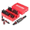 Geinxurn Impact Screwdriver Bits Set, 33 Pieces 1”Multi Head Magnetic