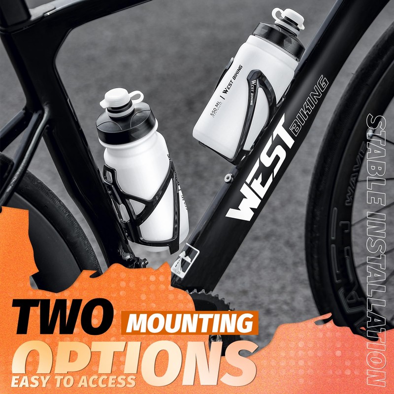 West Biking Bike Water Bottle Cages Ultra-Light Durable PC Bicycle