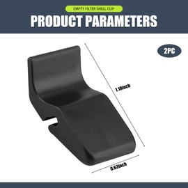 Irinidig Pack-2 Car Air Filter Air Intake Box Housing Clip, Air Grille Upper Cover Buckle, Original Replacement 17219-P65-000, Compatible with Honda Accord Odyssey Fit City Vezel XRV (Black)