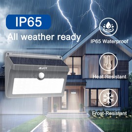 JEJOT 6 Pack Solar Motion Lights Outdoor Waterproof, 270° Wide Angle,3 Modes Solar Wall Lights, Anti Glare Solar Powered Flood Lights for Fence Garage Garden Patio Yard