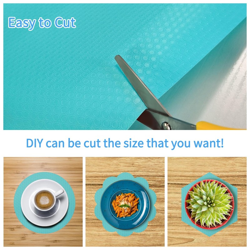 Bloss Shelf Liner,Drawer Liner Roll,EVA Washable Refrigerator Mat for Kitchen