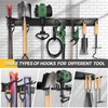 LBT 49.5"Garage Tool Organizer Wall Mount 500lbs Garden Tool Organizer