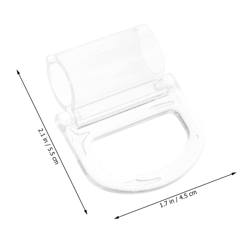 DOITOOL 10pcs Roller Window Shades Pull Transparent Handle Blinds Pulls