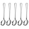 5-Piece Stainless Steel Soup Spoon Set - Versatile for Dining,