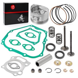 Engine Top End Rebuild Kit Oversize 0.25mm Piston & Ring Intake Exhaust Valve & Seal SPRING Gasket Seal For YAMAHA Golf Cart G11 G16 G20 A 1996-2002