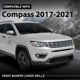 G-PLUS Front Bumper Lower Grille Grill Cover Compatible with Jeep Compass 2017-2020 CH1036164