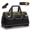 FASTECH 15-inch Wide Mouth Tool Bag with Water Proof Molded
