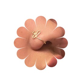 Aneneiceera Vintage Nose Ring Hoop Gold Swirl Nose Ring Stud Tiny Geometric Nose Screw Stud Ring Boho No Piercing Nose Hoop Clip on Nose Ring Jewelry for Women