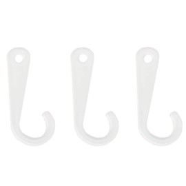 NX Garden Sock Display Hooks 500PCS 1 3/4 Inch Inch White Plastic J-Hooks for Sock Hat