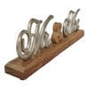 Goldbach Mr & Mrs Lettering Aluminium and Wood 33/10.5/5 cm