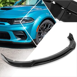 Front Lower Bumper Lip Splitter Spoiler Panel V1 Body Kit Compatible with 15-20 Dodge Charger SRT
