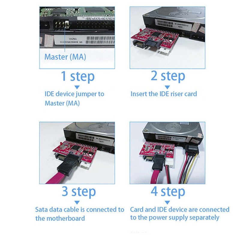 Bidirectional IDE to SATA HDD Adapter Converter Serial-ATA 40pin Port