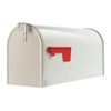 Gibraltar Mailboxes Elite Medium Capacity Galvanized Steel White, Post-Mount Mailbox,