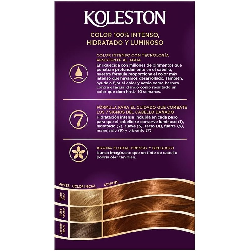 Koleston Tinte Permanente 674 Tabaco Cobrizo, 70 ml - Paquete