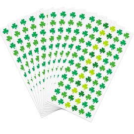 1440 Pieces St. Patrick's Day Stickers Shamrock Stickers Self-Adhesive Clover Stickers for St. Patrick's Day Irish Party Decoration, 20 Sheets