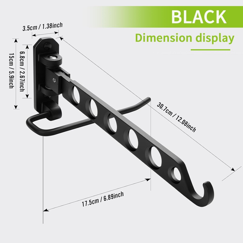 JOLY FANG Foldable Coat Hook, Wall Clothes Rack, Wall Hook,