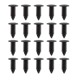 Be In Your Mind 20Pcs Fir Tree Car Trim Panel Moulding Clips Push Fit Plastic Rivets Fasteners Retainers Black for Fender Bumper Roof Lining