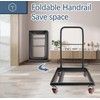 Sidasu Universal Folding Chair with Wheels for Plastic/Wood Chairs Office,