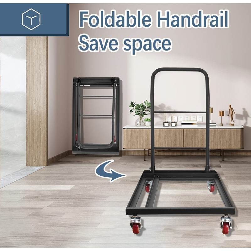 Sidasu Universal Folding Chair with Wheels for Plastic/Wood Chairs Office,