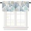 Coral Valance for Windows Starfish Seashell Curtains Valances Blue Ocean