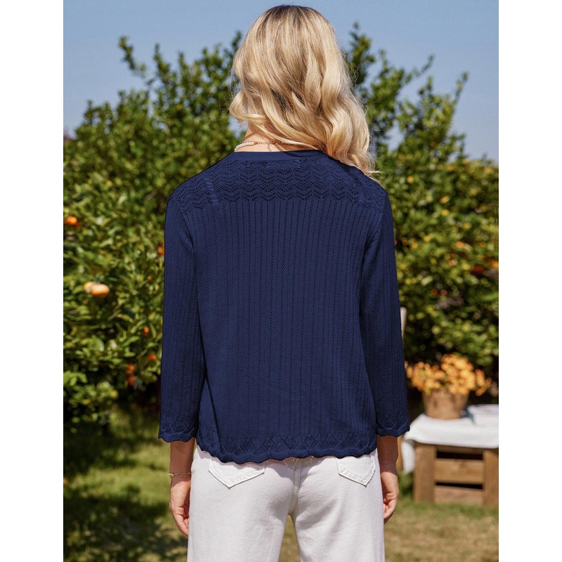 GRACE KARIN Women's Bolero Jacket Lightweight Front Open Short Sleeve
