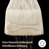 Pack of 6 Premium Cotton Laundry Bags with Zip Without