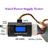 Computer PC Power Supply Tester, ATX/ITX/IDE/HDD/SATA/BYI Connectors Power Supply Tester,
