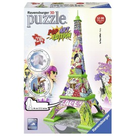 Ravensburger 12598 2 "Eiffel Tower - Pop Art Edition 3D Puzzle (216-Piece)