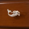 Treasure Gurus White Nautical Mermaid Metal Dresser Pull Knob Drawer