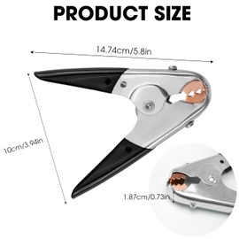 Heavy Duty Battery Jumper Cable Clamps - Set of 4, 1100A Capacity, Insulated Parrot Clips, Charging Connector Kit for Car, Auto - Strong Jumper Cable Ends