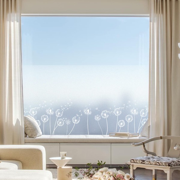 MSUP Window Film Privacy with Installation Vinyl Frosted Window Film