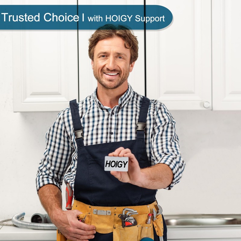 HOIGY 30 Inch Faucet Supply Lines, Bathroom Kitchen Water Supply