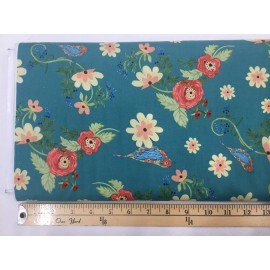 In The Beginning Ranunculus Floral Fabric 2AJA-1 by Audrey Jeanne