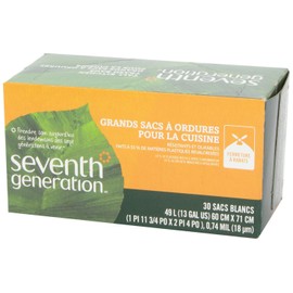 Seventh Generation Tall Kitchen Trash Bags, 13 gal, 30 Bags