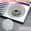 Qrity 4 Pcs Shower Stall Drain Protector, Hair Catcher, Shower