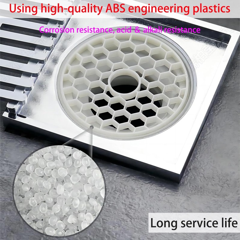 Qrity 4 Pcs Shower Stall Drain Protector, Hair Catcher, Shower