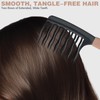 Wide Tooth Comb for Curly, Detangling Plastic Double-layer Comb for