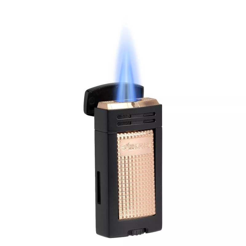 Xikar® Ion Double-Jet Flame Cigar Lighter, Lifetime Warranty, Black &