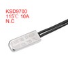 sourcing map KSD9700 Thermostat 115°C N.C 10A Metal Bimetal Temperature