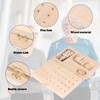 Wooden Pegboard for Finger Dexterity, 36-Hole Wooden Hand Therapy Peg