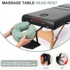 Massage Headrest for Bed with Arm Rest, Adjustable Massage Face