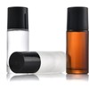 Calsgkspray 2 Pcs Brown 50ml Glass Essential Oil Roller Bottles