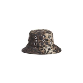 Apparis Women's Slick Bucket Hat, Leopard, Brown, Print, One Size
